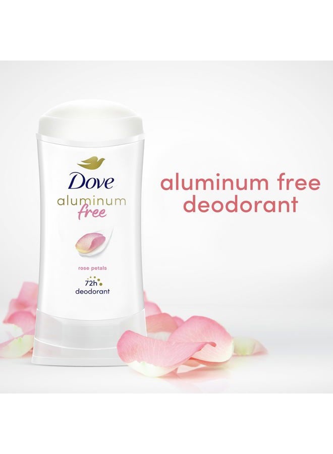 Dove 0% Aluminum Deodorant Stick Rose Petals 3 Count Non-irritating Deodorant for Underarm Care Kindest Aluminum Free Deodorant 2.6 oz - Image 5