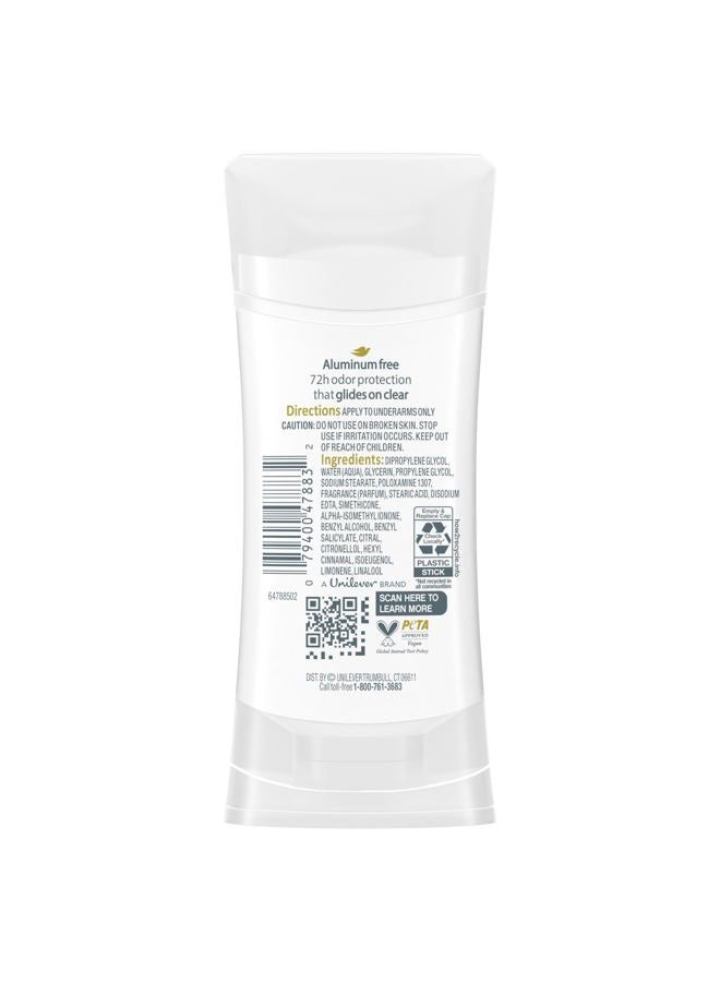 Dove 0% Aluminum Deodorant Stick Rose Petals 3 Count Non-irritating Deodorant for Underarm Care Kindest Aluminum Free Deodorant 2.6 oz - Image 2