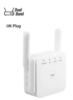 NIBEMINENT Dual Band WiFi Repeater White  - Image 1