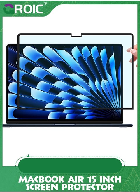 Macbook Air 15 inch Screen Protector Anti-Glare Anti-Blue Light Filter,Blue Light Blocking Screen Designed for 2023 MacBook Air Laptop with M2 chip 15.3" A2941,Bubble Free Eye Protection