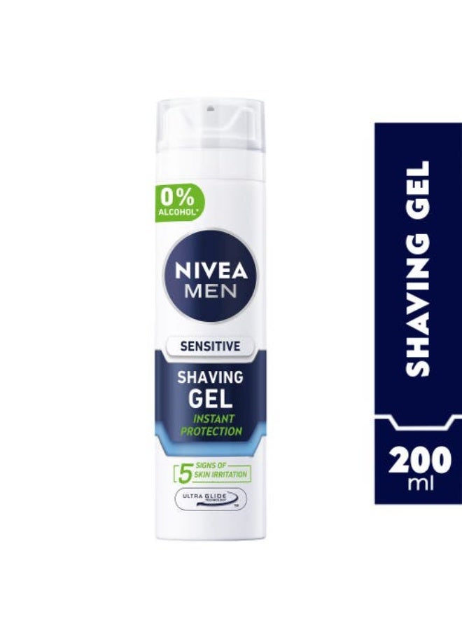 Nivea Men Sensitive Shaving Gel, 200Ml - Image 1