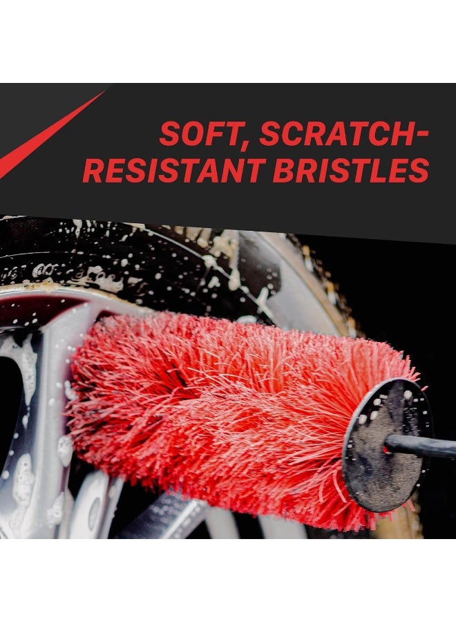Maxshine PP Long-Handled Soft Bristle Wheel Brush for Car Detailing and Upholstery, 45 cm - Image 5