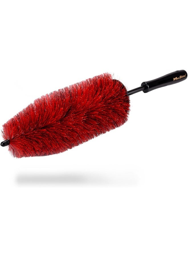 Maxshine PP Long-Handled Soft Bristle Wheel Brush for Car Detailing and Upholstery, 45 cm - Image 1