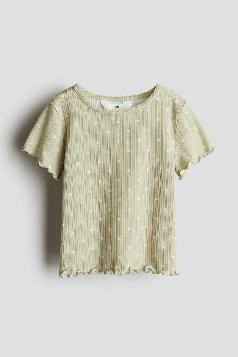 H&M Pointelle top