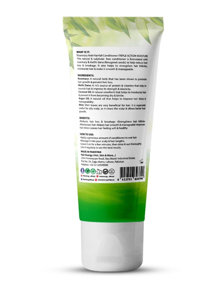 Hair Energy Hair Energy Rosemary Anti-Hairfall Conditioner | Up to 94% Stronger Hair | Shiny, Soft & Manageable Hair | Rosemary, Mint and Fenugreek (Methi) | Helps Reduce Hairfall | Paraben-free | 200 ml  - Image 2
