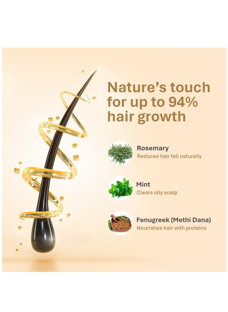 Hair Energy Hair Energy Rosemary Anti-Hairfall Conditioner | Up to 94% Stronger Hair | Shiny, Soft & Manageable Hair | Rosemary, Mint and Fenugreek (Methi) | Helps Reduce Hairfall | Paraben-free | 200 ml  - Image 4