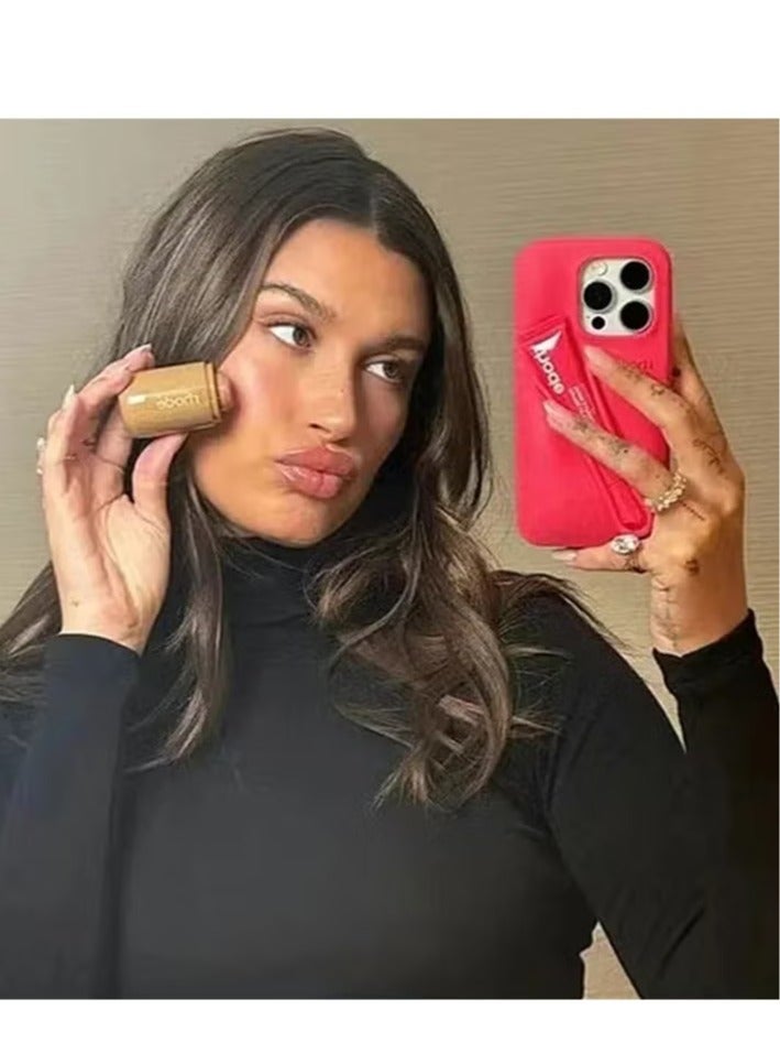 rhode Silicone Lip Holder for Cell Phone, Lip Gloss Adhesive Sleeve for Phone, Lip Holder Stick-on Phone Case, Back Stick On Holder for iPhone Phones（GUAVA SPRITZ） - Image 3