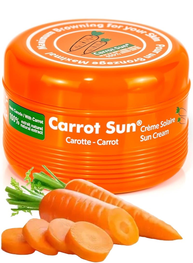 كاروت سان كريم مُسرِّع تسمير البشرة  (٣٥٠ مل ) جل تسمير مُكثَّف بالكاروتين والبابايا - كريم تسمير مُركَّز بمستخلص طبيعي، لوشن تسمير مُركَّز لجميع أنواع البشرة - لوشن تسمير بزيت الجزر لتوحيد لون البشرة (عامل حماية من الشمس ٠) - Image 1