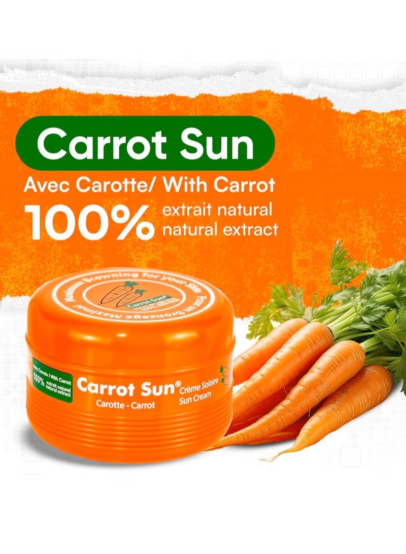 كاروت سان كريم مُسرِّع تسمير البشرة  (٣٥٠ مل ) جل تسمير مُكثَّف بالكاروتين والبابايا - كريم تسمير مُركَّز بمستخلص طبيعي، لوشن تسمير مُركَّز لجميع أنواع البشرة - لوشن تسمير بزيت الجزر لتوحيد لون البشرة (عامل حماية من الشمس ٠) - Image 2