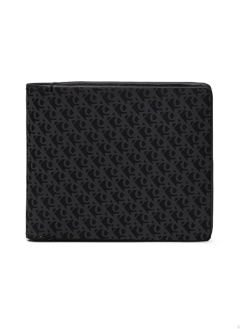 Calvin Klein Jeans Men's Logo Leather Billfold Wallet, Black - Leather