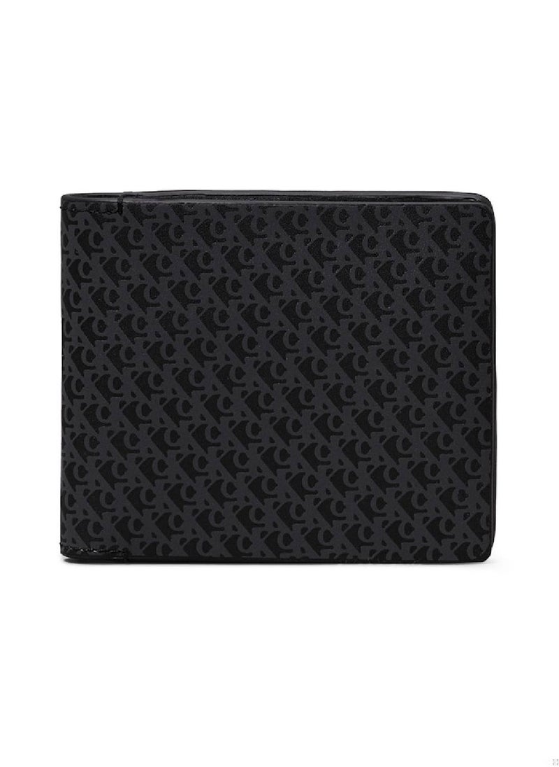 Calvin Klein Jeans Men's Logo Leather Billfold Wallet, Black - Leather  - Image 1