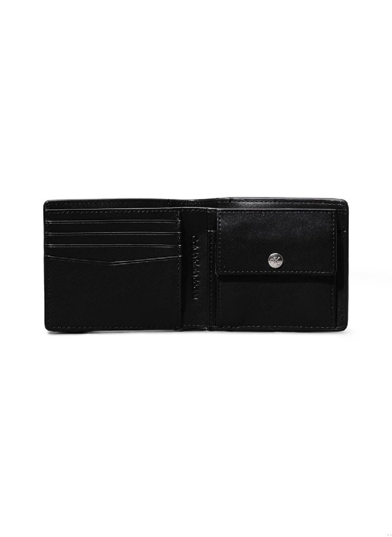 Calvin Klein Jeans Men's Logo Leather Billfold Wallet, Black - Leather  - Image 3