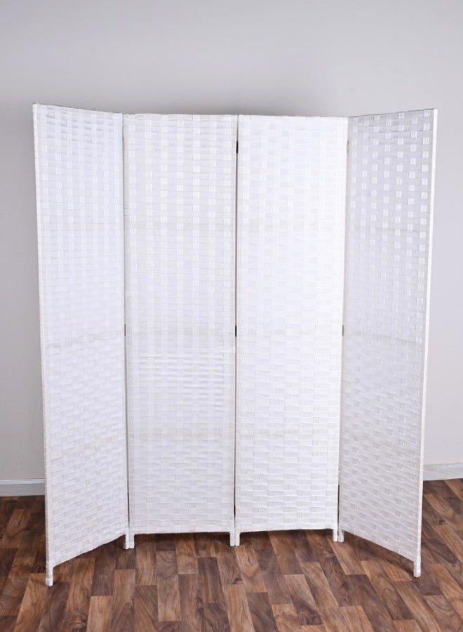 Living Room Divider 4 Panel Room Partition, Foldable Freestanding 200x180 CM - Image 2