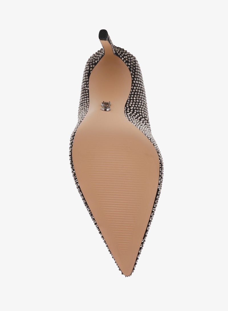 STEVE MADDEN THRIVE-R Embellished Pointed Toe Pumps - Image 5