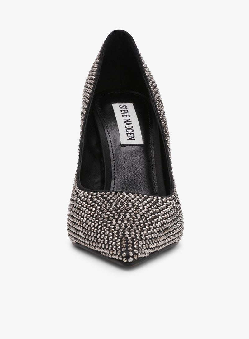 STEVE MADDEN THRIVE-R Embellished Pointed Toe Pumps - Image 3