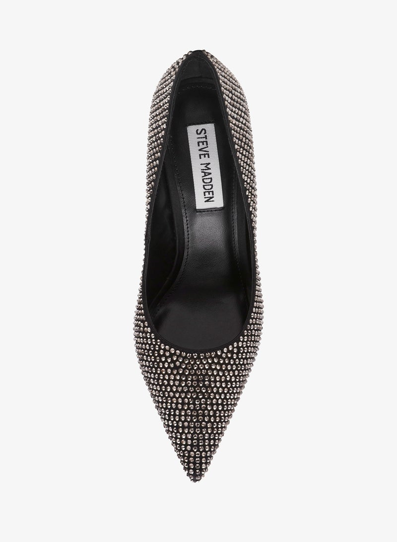STEVE MADDEN THRIVE-R Embellished Pointed Toe Pumps - Image 4