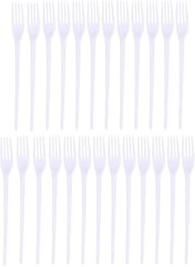 SILA - Sylla plastic forks, 25 count - white - Image 1