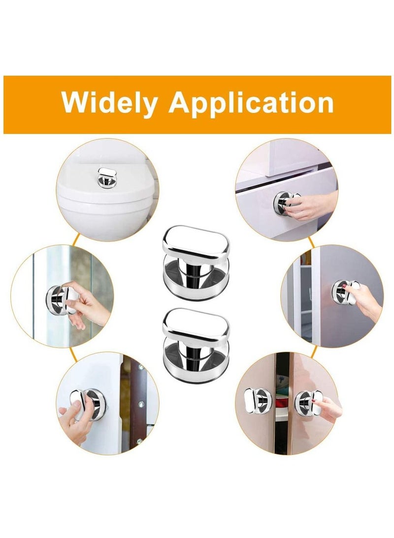 NIBEMINENT Strong Suction Cup Door Handles, Glass Mirror Wall Tile Handle Refrigerator Cabinet Drawer Pull Knob Adsorbent Bathtub Shower for Cupboard Fridge Bathroom 2 Pcs  - Image 5