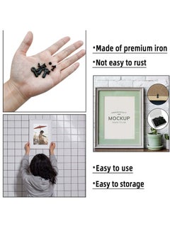 Excefore 200 Pieces Metal Picture Frames Turn Button Fasteners With 200 Pieces Screws Photo Frame Hanging Hangers For Photos Picture And Drawing Crafts Posters Black Pictures Frame Hardware Backing Clip  - Image 3