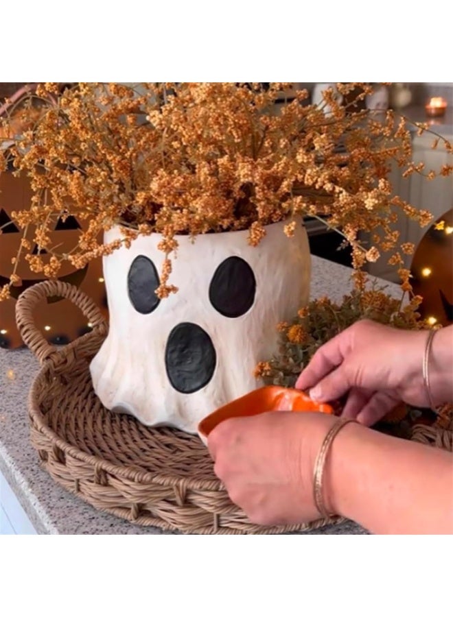 Ghost Bucket Vase, Cutest Ghost Bucket,Ghost Bucket Halloween, Ghost Planter Pot, Ghost Candy Bowl, Ghost Bucket for Halloweendecor(BIG) - Image 3