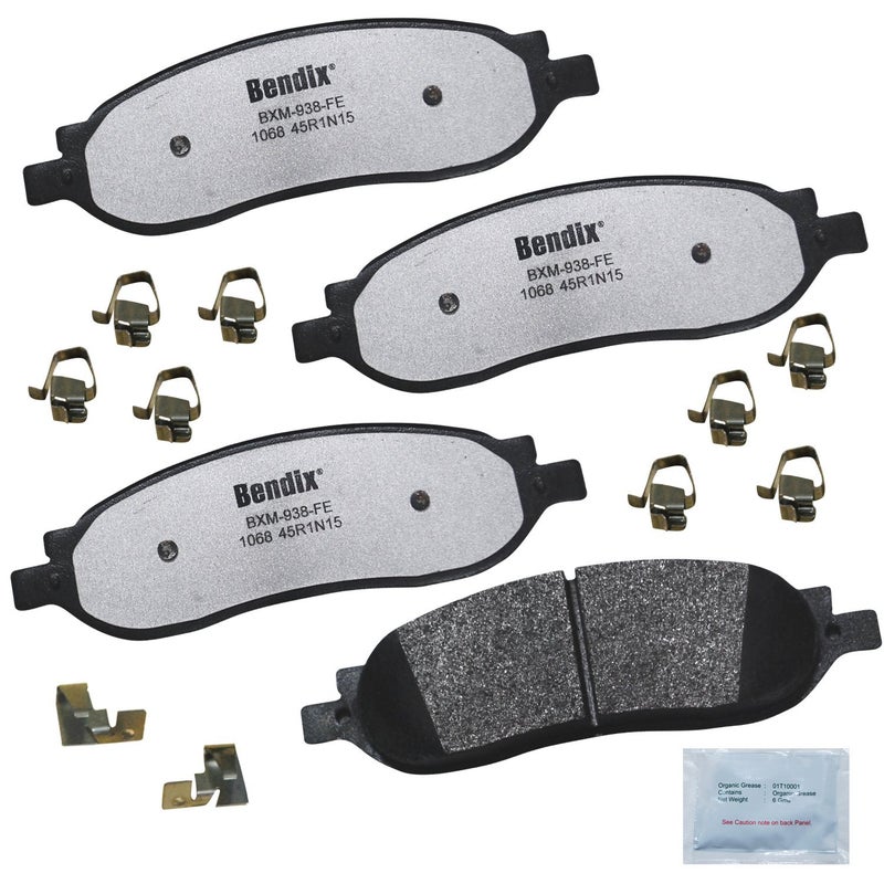 Bendix Fleet Metlok MKD1068FM Semi-Metallic Rear Brake Pads for Ford F-250 Super Duty 2007-2005, F-350 Super Duty 2007-2005 - Image 3