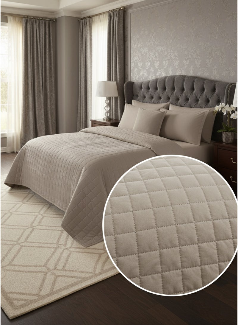 روشن طقم مفرش سرير نفر ونص 4 قطع – لحاف 170×230 سم مع شرشف سرير 120×200+30 سم بتصميم أنيق يمنح غرفتك لمسة فاخرة - Image 2