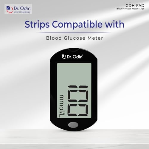 Dr.Odin Dr. Odin AC-307 GDH Blood Glucose Test Strips, Compatible with GDH BLACK Glucometer, Auto Code, High Accuracy, Individually Packed (25 Test Srips) - Image 3