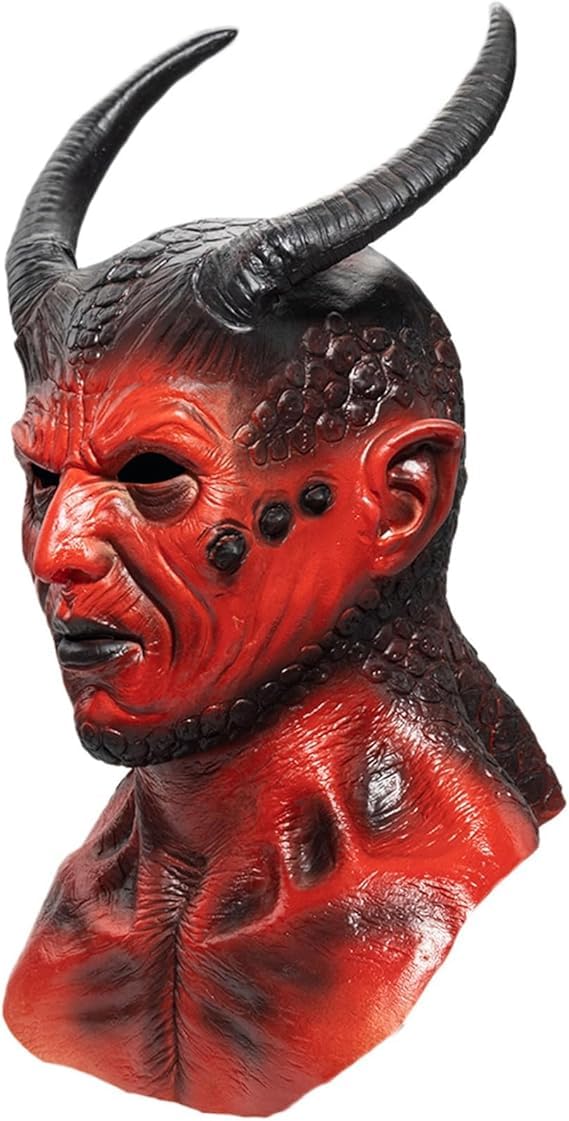 LUDALY Ghost Mask Creepy Halloween Costume Realistic Bloody Zombie Mask Props - Image 4