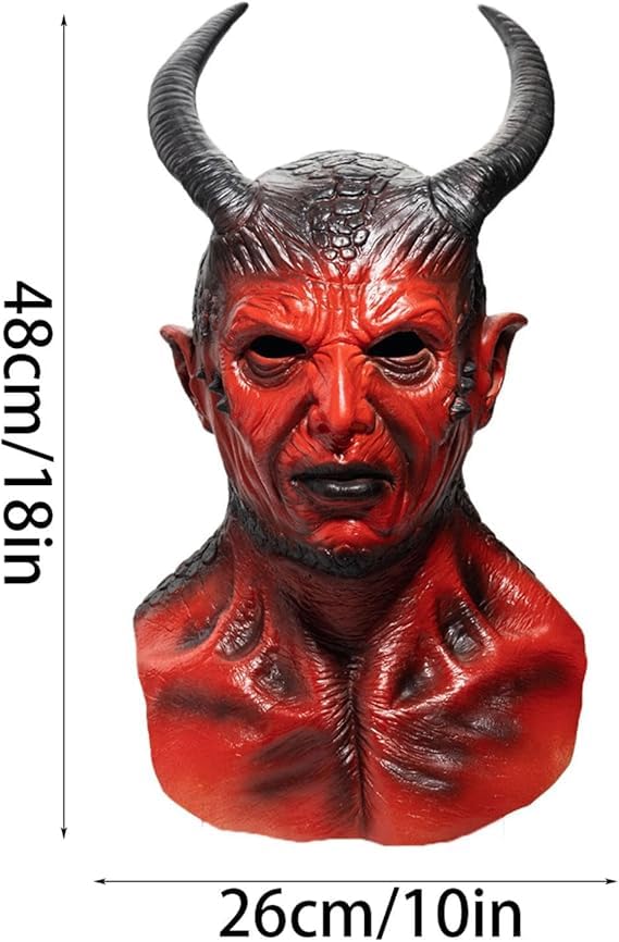 LUDALY Ghost Mask Creepy Halloween Costume Realistic Bloody Zombie Mask Props - Image 2