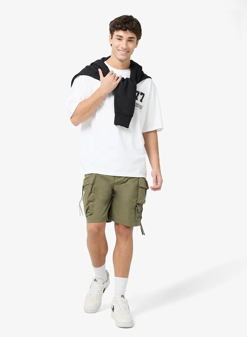 Seventy Five  Graphic Print Over Size Tees for Men | Best Price UAE