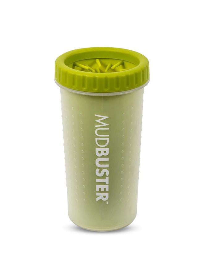Dexas MudBuster Portable Dog Paw Cleaner, Green Large Paw Cleaning Solution for Premium Pet Supplies - Image 1