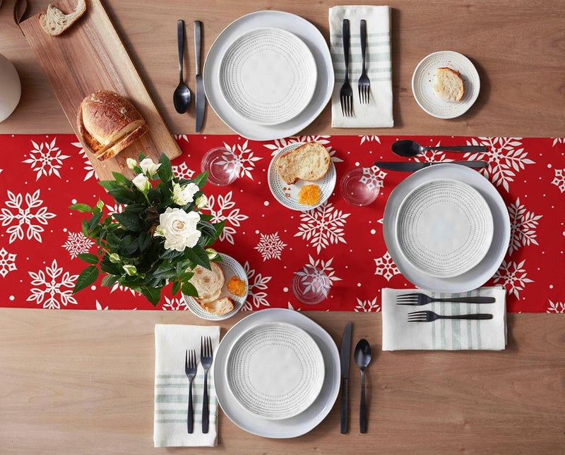 The Purple Tree Christmas Table Runner for 6 Seater Dining Table (13x72 inches) - Xmas Cloth Gift - Image 3
