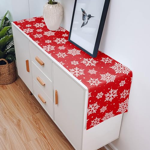 The Purple Tree Christmas Table Runner for 6 Seater Dining Table (13x72 inches) - Xmas Cloth Gift - Image 4