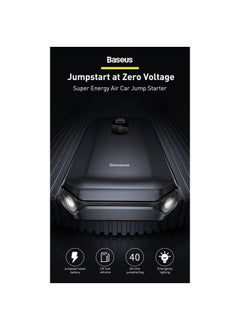 Baseus New Compact Baseus Jump Starter and Powerbank with 10,000 mAh 1000 Current Battery Booster for All Cars - Black  - Image 2