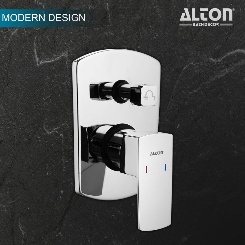 Alton ALTON QDR5655 Brass Concealed Body High Flow Diverter with Exposed Part Kit Bathroom Shower System Bathroom Mixer Chrome Finish - Image 4