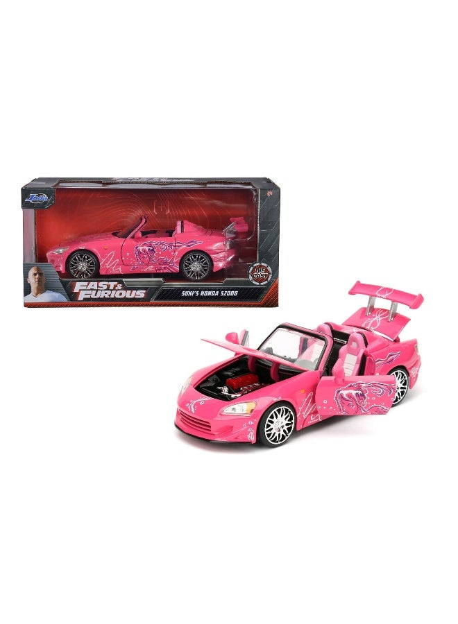 Fast & Furious سيارة جادا 2 فاست 2 فيوريوس سُكي هوندا S2000 (1:24، وردي) - Image 2
