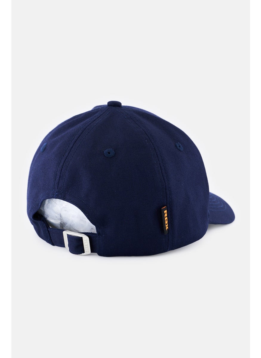 Men Embroidered Logo Twill Cap, Navy