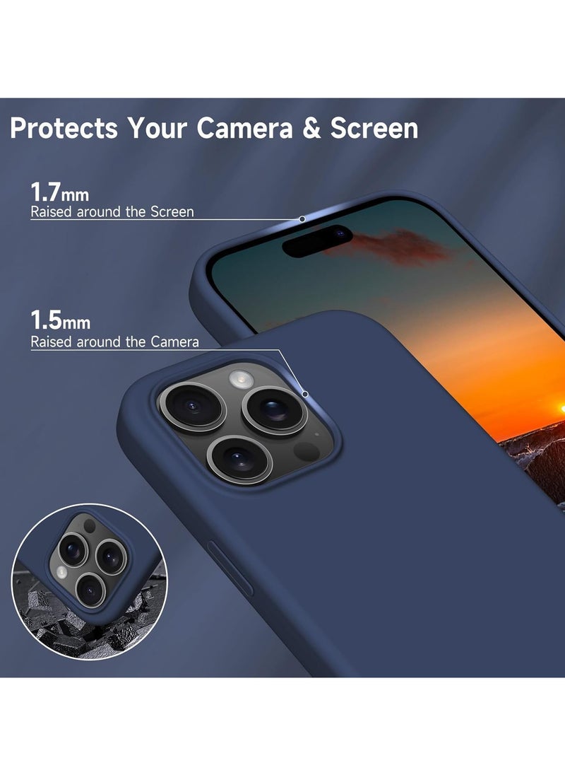 Generic - iPhone 16 pro Case Upgrade Defender Silicone Cover ShockProof Anti-Scratch Protective Phone Case (BLUE) - Image 1