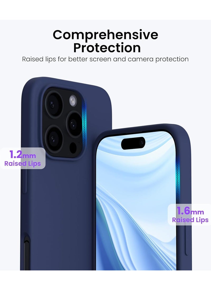Generic - iPhone 16 pro Case Upgrade Defender Silicone Cover ShockProof Anti-Scratch Protective Phone Case (BLUE) - Image 1