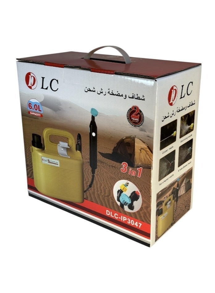 ال سي شطاف ومضخة للرحلات والسفر والسيارة بـ 3 مخارج محمولة 6 لتر - Image 3