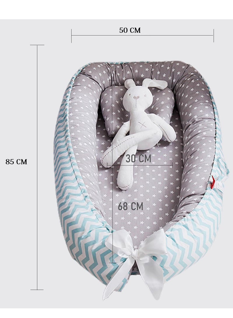 Baby Lounger Baby Nest for Sleeping Ultra Soft and Breathable Newborn Mattress for Crib Bassinet Baby Bionic Bed for Bedroom Perfect for Traveling and Napping  - Image 3