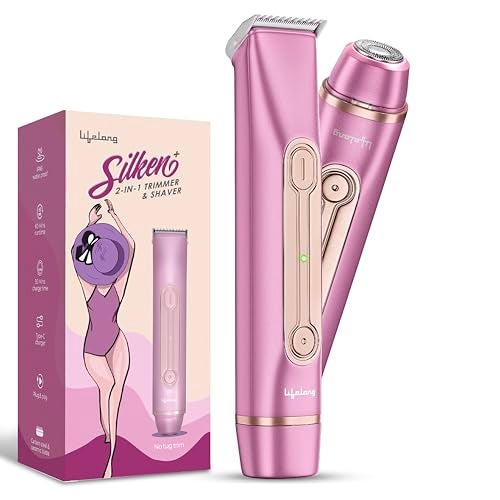 Lifelong 6in1 Sensitive Bikini Trimmer for Woman |Full Body, Underarms, Private Parts & Facial Hair Removal Machine |Electric Shaver & Intimate Hair Remover Trimmer for Women|1Hr Runtime & Waterproof - Image 1