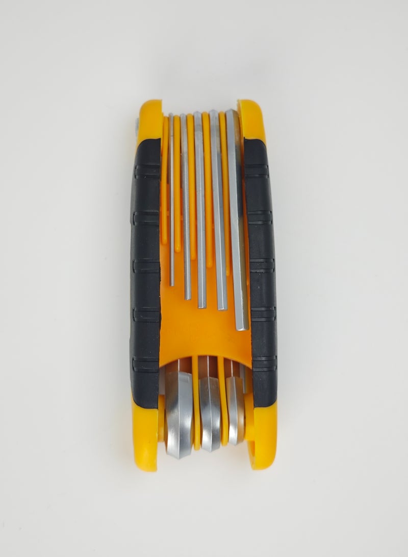 RAYJET Folding hexagon flat head wrench set | Chrome vanadium steel with high hardness | Portable rotating design | A great tool for multi-scenario maintenance!  - Image 5