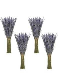 Timoo Dried Lavender Bundles 100  Natural Dried   Lavender   Flowers For Home Decoration  Photo Props  Home Fragrance  4 Bundles Pack  - Image 1