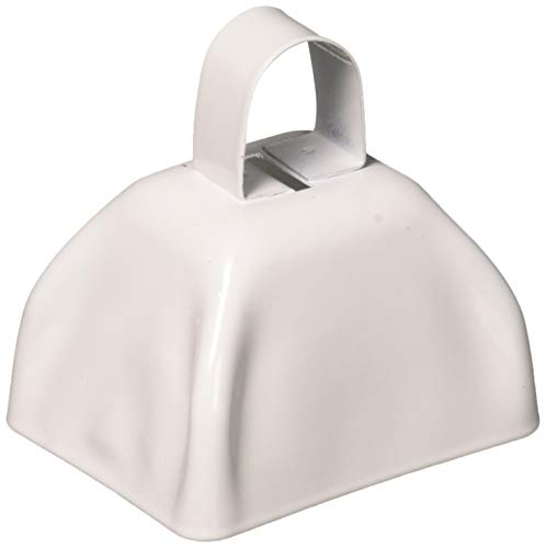 Rhode Island Novelty 3" Metal Cowbell (1 dozen) - White - Image 2