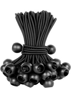 Ball Bungee Cords 6 Inch Bungee Cord with Balls, 50 PCS Heavy Duty Bungie Cord Balls Canopy Tarp Tie Down Bungee Balls for Camping