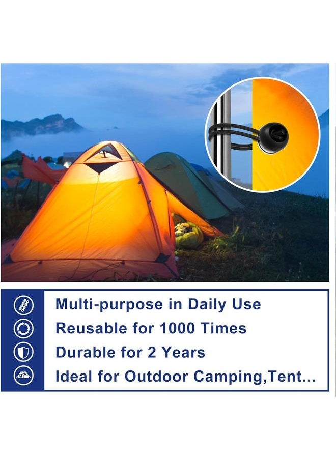 yongsheng - Ball Bungee Cords 6 Inch Bungee Cord with Balls, 50 PCS Heavy Duty Bungie Cord Balls Canopy Tarp Tie Down Bungee Balls for Camping - Image 1