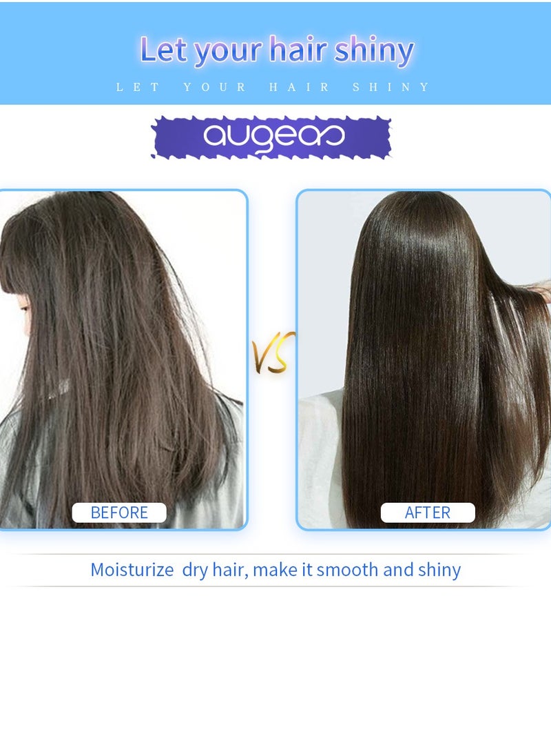 Augeas 1000ml Moisturizing and Smoothing Treatment Keratin Hair Mask Restore and Repair Damaged Hair and Prevent Hair Breakage Increase Hair Softness and Helps Hair Regrowth Keratin Creamy Hair Mask Hair Cream  - Image 2
