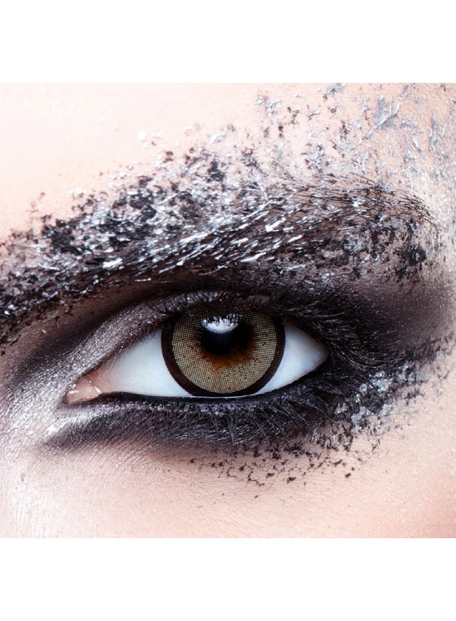 أنستازيا انستاتك قولد عدسات لاصقة للاستخدام لمدة 9 اشهر، عبوة مكونة من قطعتين، عدسات لاصقة ملونة، عدسات لاصقة تجميلية، عدسات لاصقة بنية - Image 2