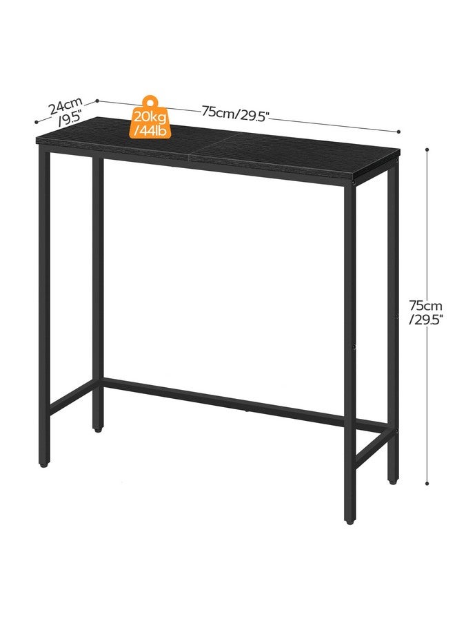 HOOBRO Narrow Console Table, 29.5" Small Entryway Table, Thin Sofa Table, Side Table, Display Table, for Hallway, Bedroom, Living Room, Foyer, Black BK75XG01 - Image 4